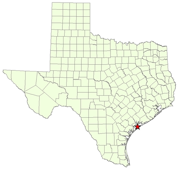 Location Map for Calhoun County
