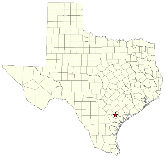 Location Map for Goliad SPHS in Goliad County