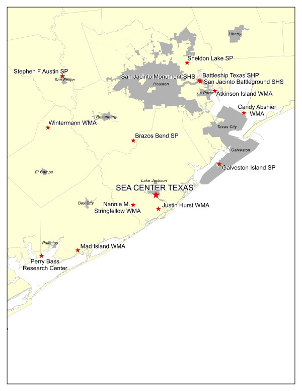 Vicinity Map - Sea Center Texas