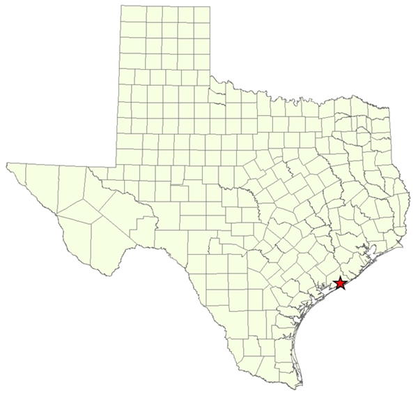 Location Map for the PRBMFRS in Matagorda County