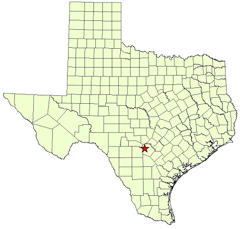 Location Map for Government Canyon State Natural Area in Bexar County