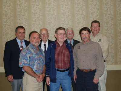 image of coastal fisheries directors - back Rayburn, Moore, Matlock, Mckinney; front 
Osburn, Simmons, McCarty