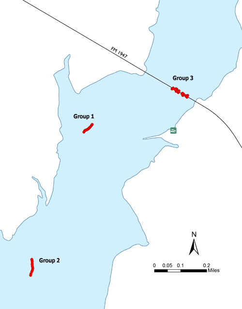 Fish Attractors in Aquilla Lake