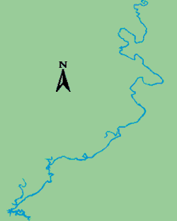 small outline of lake