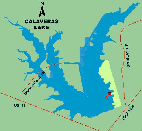 Clickable map of lake