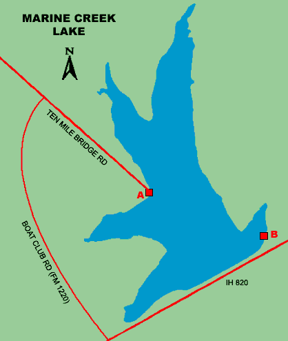Access to Marine Creek Lake