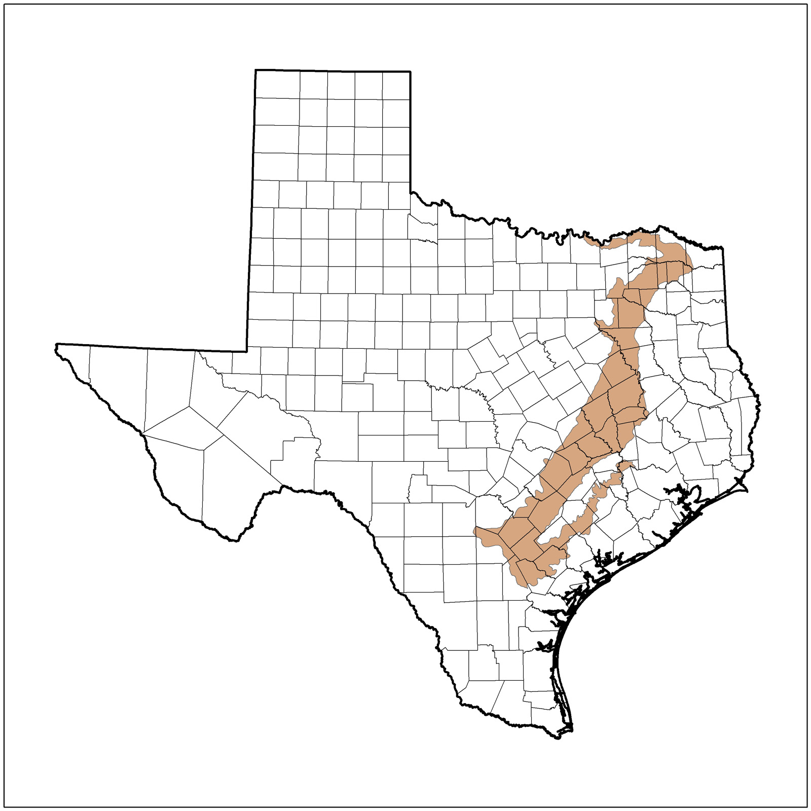 East Central Texas Plains (Post Oak Savannah) Ecoregion of Texas