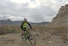2012-02-17 Rider Near Mesa and Bridge at Big Bend Ranch SP Dirt Fest