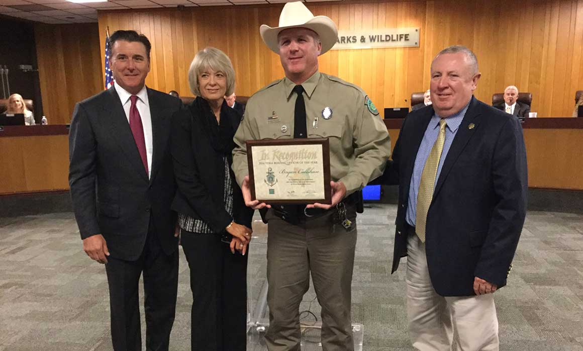 Texas Boating Law Enforcement Officer of the Year - Warden Bryan Callihan