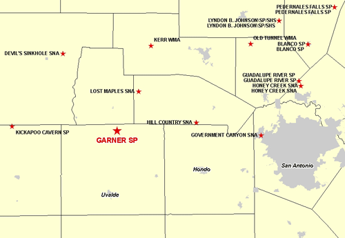 Vicinity of Garner State Park