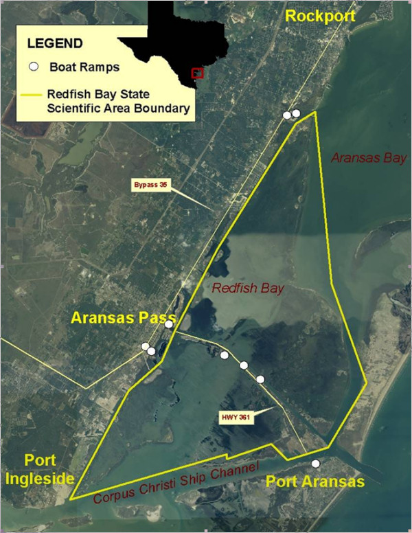 Redfish Bay State Scientific Area Boundary