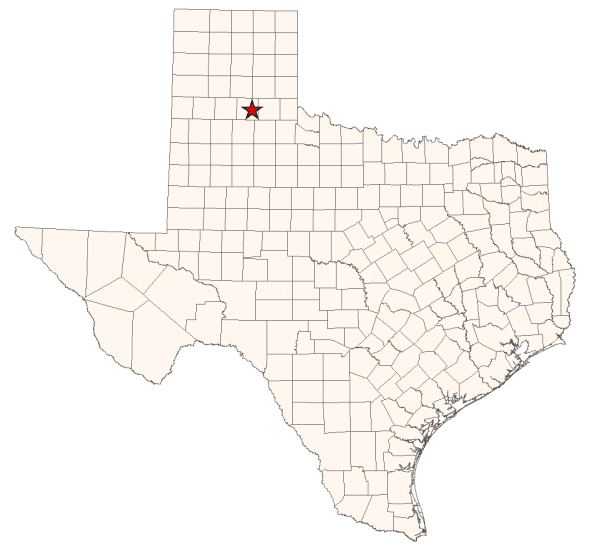 Location of Caprock Canyons Trailway in Briscoe, Floyd and Hall Counties