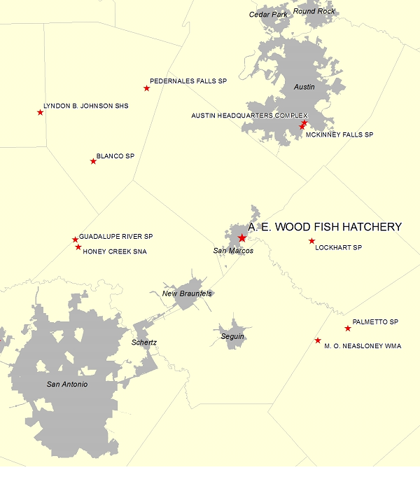 Vicinity Map - A. E. Wood Fish Hatchery