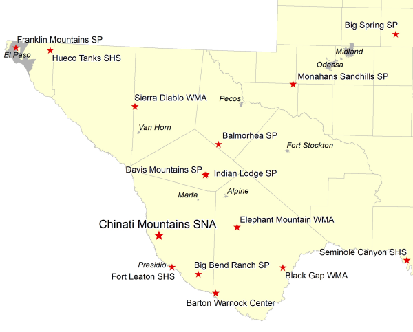 Vicinity Map - Chinati Mountains SNA