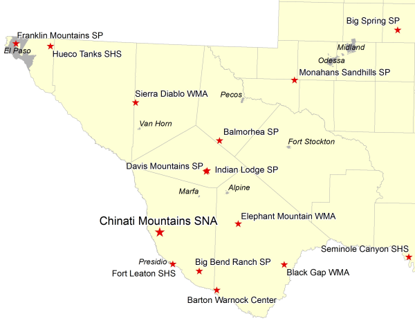 Vicinity Map - Chinati Mountains SNA