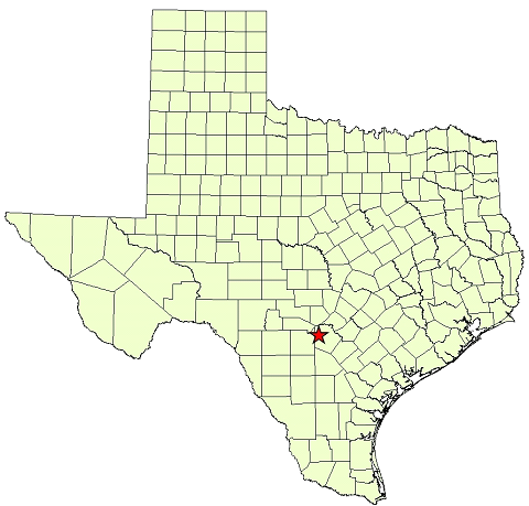 Location Map for Government Canyon SNA in Bexar County