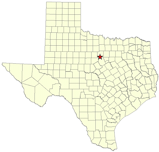 Location Map - 5,500-Acre Site in Palo Pinto County