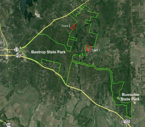 Site Map
Bastrop State Parks
