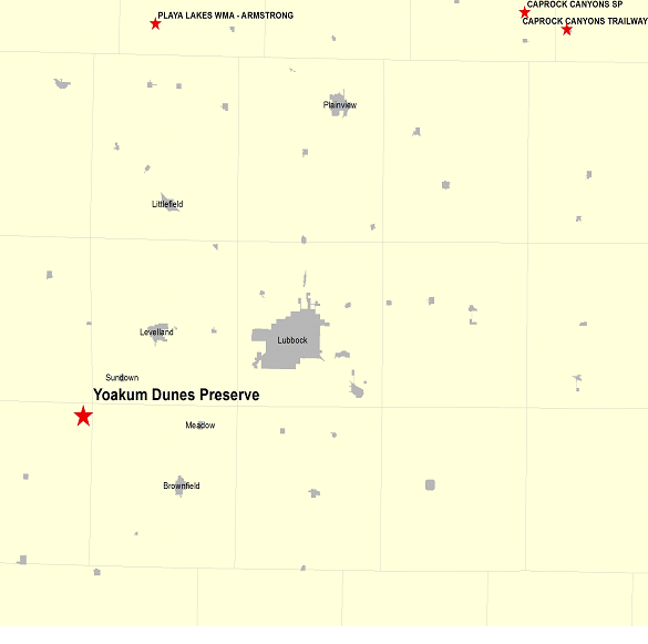 Vicinity Map
Yoakum Dunes Preserve

