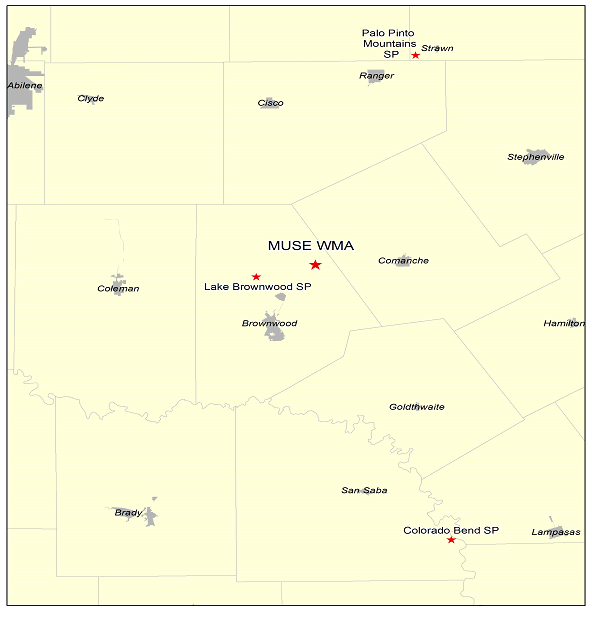 Vicinity Map - Muse Wildlife Management Area

