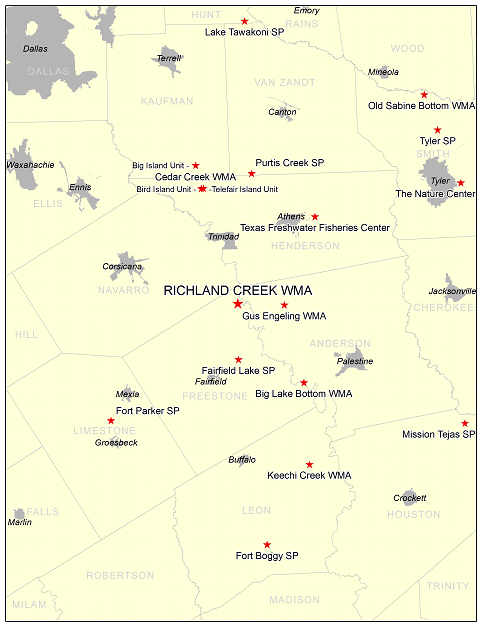 Vicinity Map - Richland Creek WMA
