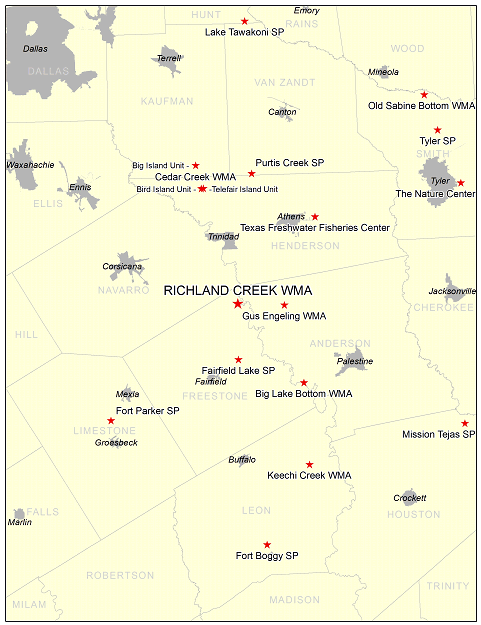 Vicinity Map - Richland Creek WMA
