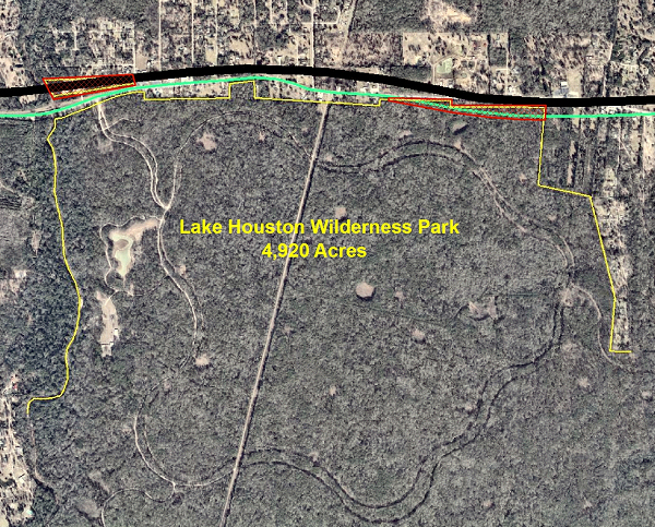 Site Map Showing Grand Parkway and Subject Land Transfer