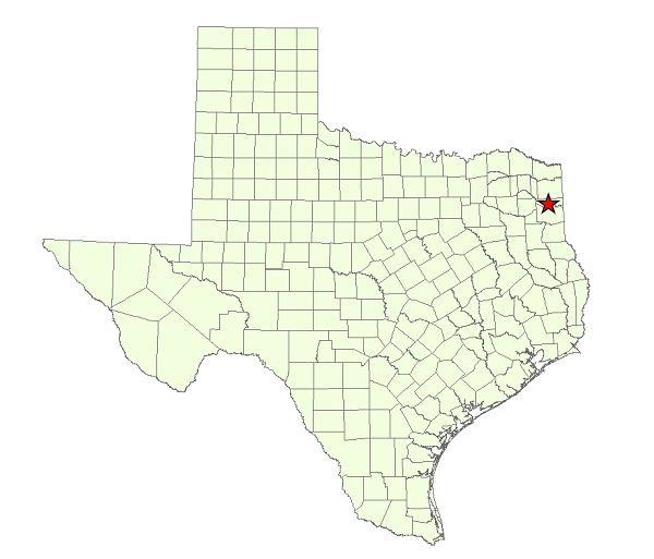 Location of Caddo Lake WMA in Marion County