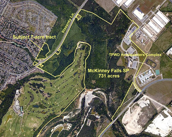 Site Map for Subject 7-Acre Tract