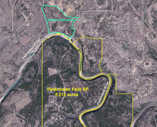Site Map Showing Location of Subject 300-Acre Tract