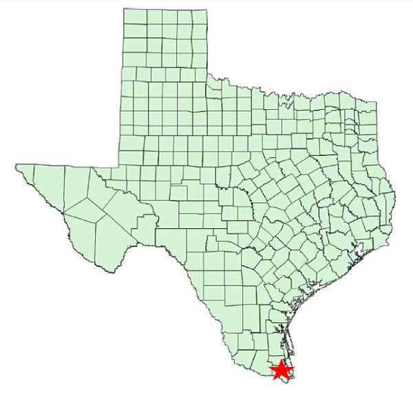 Location Map for Las Palomas Wildlife Management Area in Cameron County