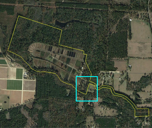 Site Map for the Former Jasper Fish Hatchery/East Texas Conservation Center