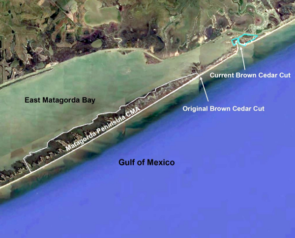 Project Area Map Showing East Matagorda Bay