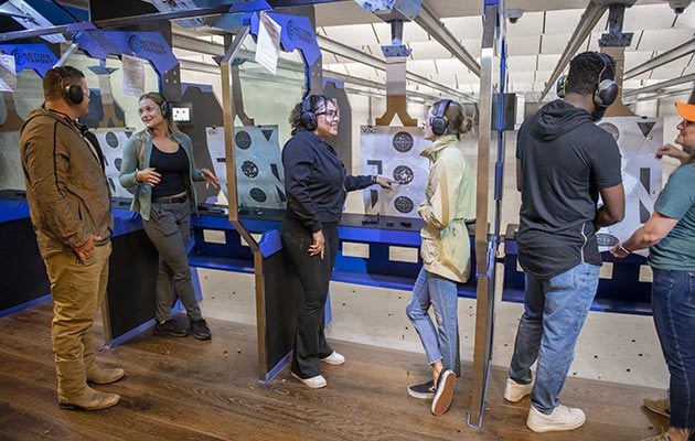 people at target range