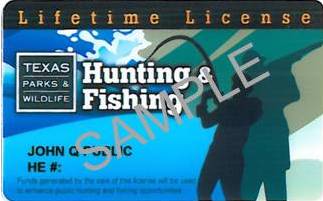 fun novelty Lifetime Fishing License Fisherman plastic ID card Drivers  License