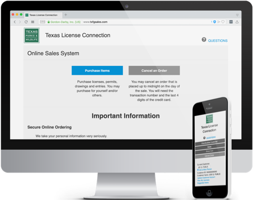 Online License Connection