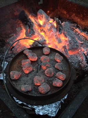 Dutch Oven with Coals