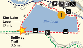 Elm Lake Spillway Map
