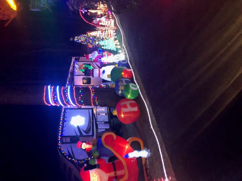 Chrsitmas Decorated Campsite 2