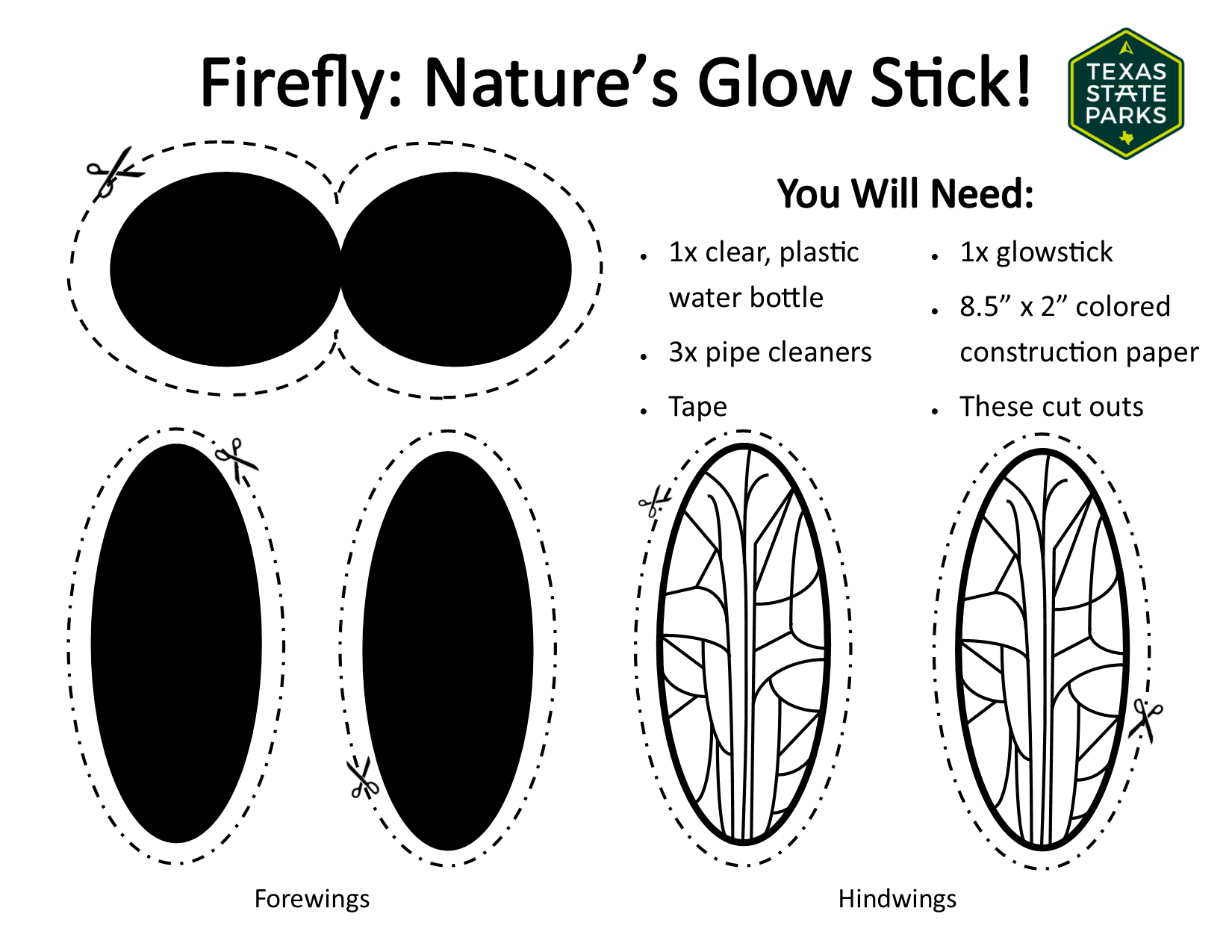 Firefly Craft Program Printable png