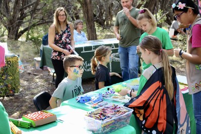 Family enjoying Annual Monarch and Friends Pollinator Festival