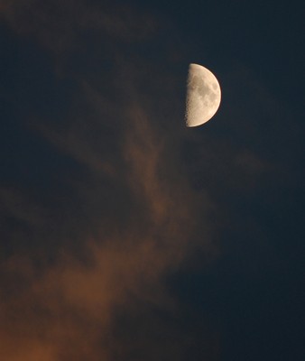 Moon at Hueco Tanks - Jane McFarland TPWD