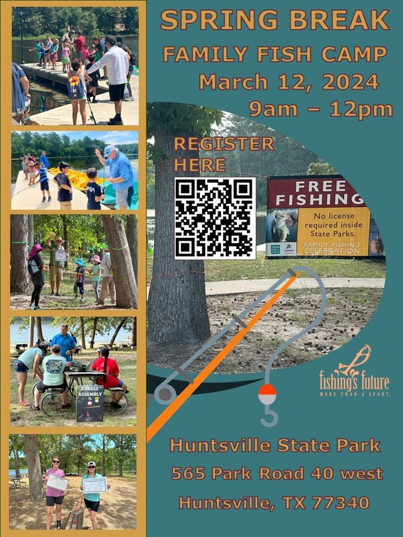Flyer for Fishing Camp March 12, 2024