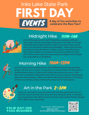 Inks Lake 2024 First Day Events
