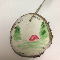 hand painted ornament