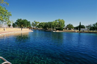 Balmorhea State Park spring-fed swimming pool