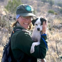 Ranger with Shelter Dog