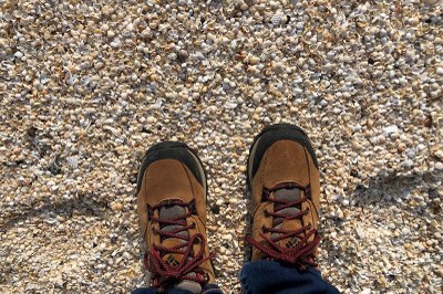 Boots on the sand