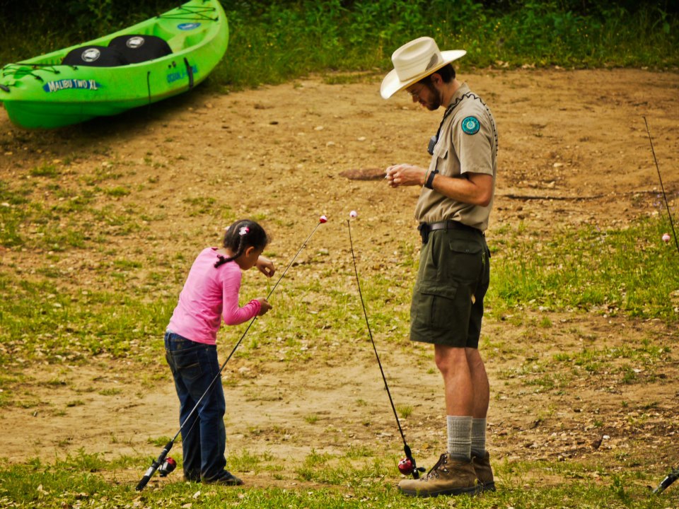 Fishing with a ranger