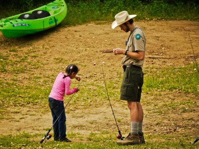 Fishing with a ranger